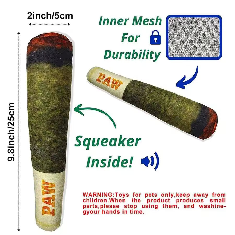 The Dogfather Cigar Toy – Squeaky & Fun!