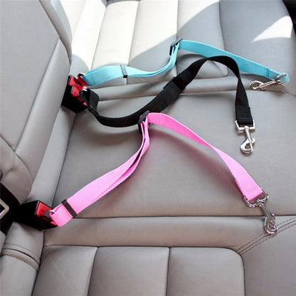 Adjustable Pet Car Seat Belt – Secure & Safe Travel for Dogs & Cats