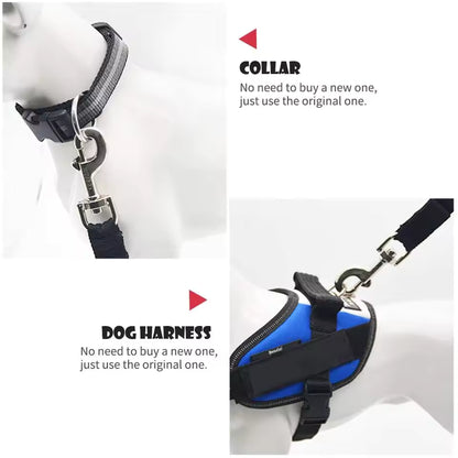 Adjustable Pet Car Seat Belt – Secure & Safe Travel for Dogs & Cats