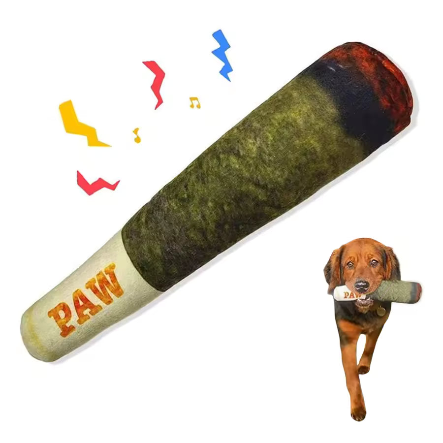 The Dogfather Cigar Toy – Squeaky & Fun!
