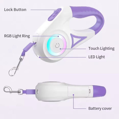 Fantastic Dog Leash With Built-in Spotlight For Extra Safety