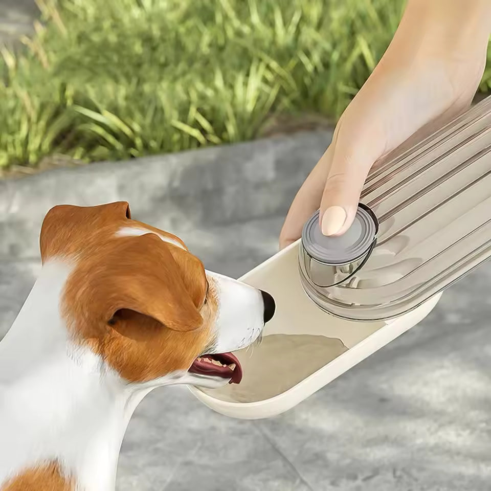 2-in-1 Portable Dog Water & Food Bottle – Travel Essential!