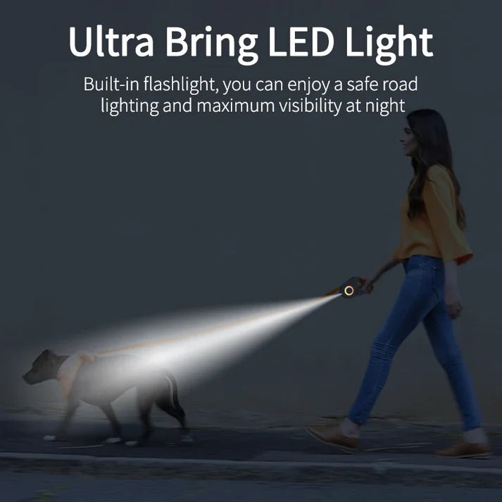Fantastic Dog Leash With Built-in Spotlight For Extra Safety